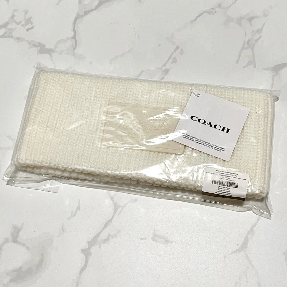 Authentic Coach Knit Headband Warmer $55 Retail. New with tags